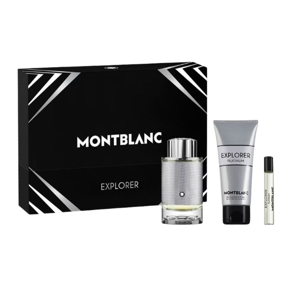 Set MontBlanc Explorer Platinum EDP 3Pcs 100ml, 7.5ml, Sữa Tắm 100ml - Hình ảnh chính